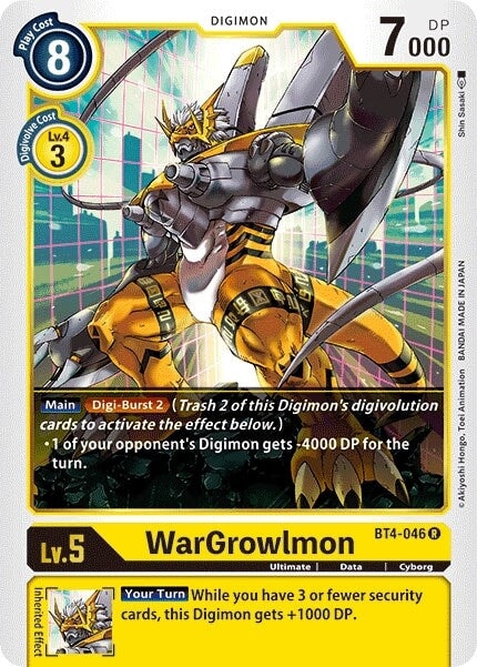 WarGrowlmon (BT4-046 R) 