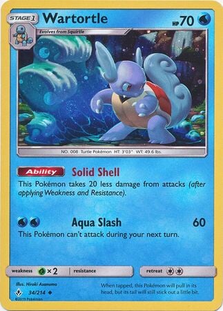 Wartortle (34/214) (Premium Collection Promo) [Sun & Moon: Unbroken Bonds] 