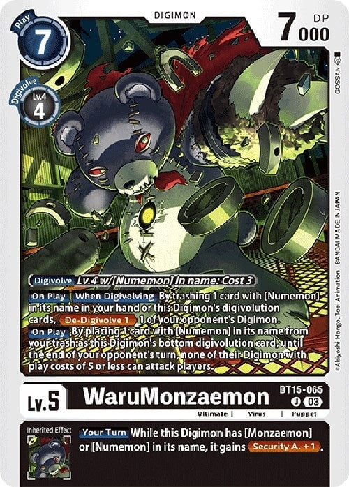 WaruMonzaemon (BT15-065 U) 