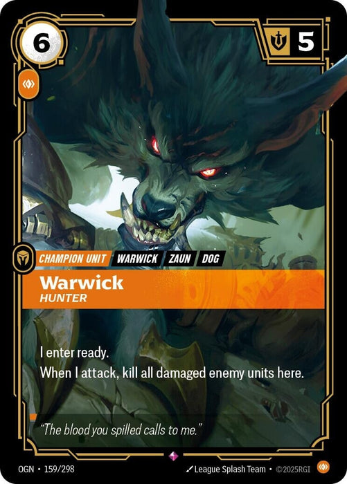 Warwick - Hunter (159/298) 