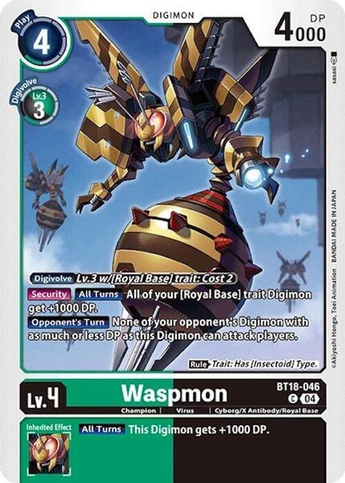 Waspmon (#BT18-046 C) (Release Special Booster 2.0) Near Mint 