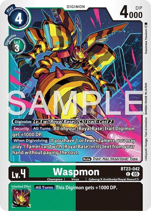 Waspmon (#BT23-042 C) (Hackers' Slumber) Near Mint 