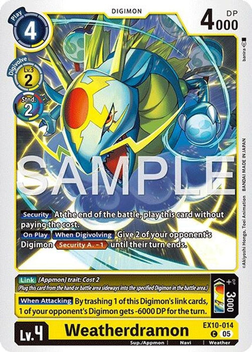 Weatherdramon (#EX10-014 C) (Sinister Order) Near Mint 