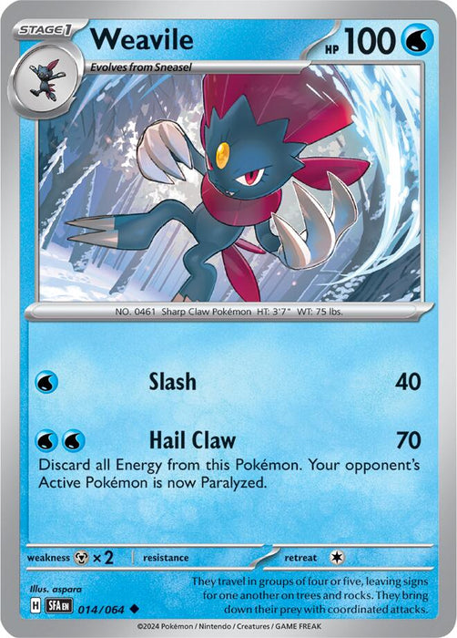 Weavile (014/064) [Scarlet & Violet: Shrouded Fable] 