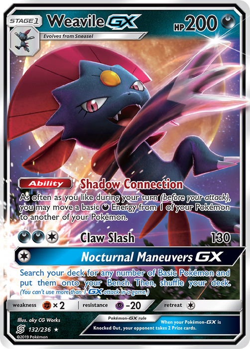 Weavile GX (132/236) [Sun & Moon: Unified Minds] 