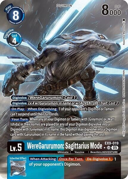 WereGarurumon: Sagittarius Mode (Alternate Art) (EX9-019 SR) 
