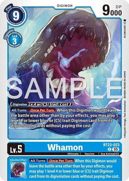 Whamon (#BT23-023 C) (Hackers' Slumber) Near Mint 