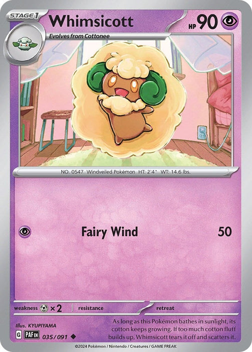Whimsicott (035/091) [Scarlet & Violet: Paldean Fates] 