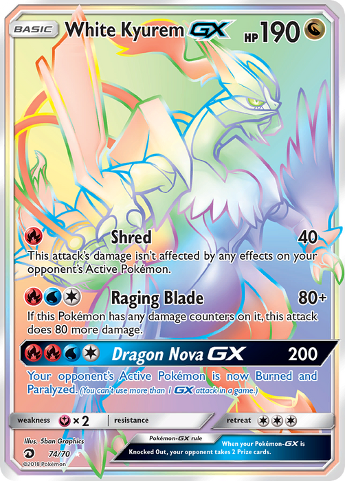 White Kyurem GX (Secret) [Dragon Majesty] 