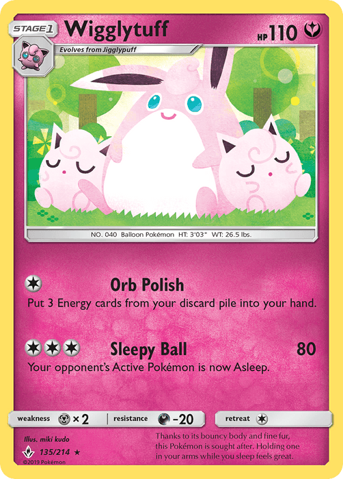 Wigglytuff (135/214) [Sun & Moon: Unbroken Bonds] 