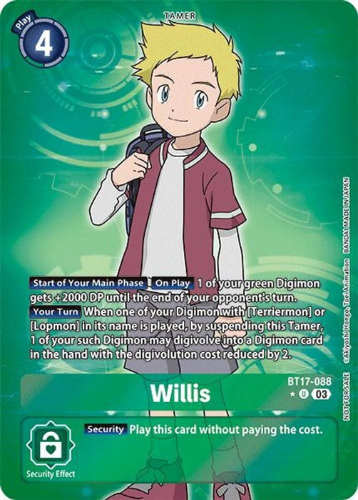 Willis (Box Promotion Pack: Secret Crisis) (#BT17-088 U) (Secret Crisis) Near Mint Foil 