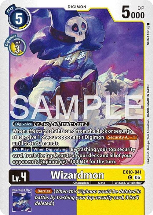 Wizardmon (#EX10-041 C) (Sinister Order) Near Mint 