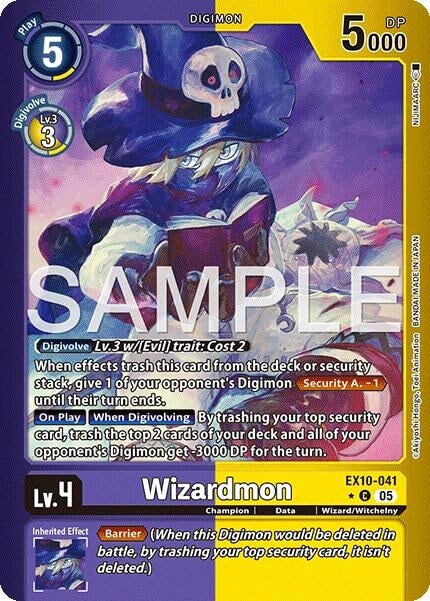 Wizardmon (Limited Foil) (EX10-041 C) 