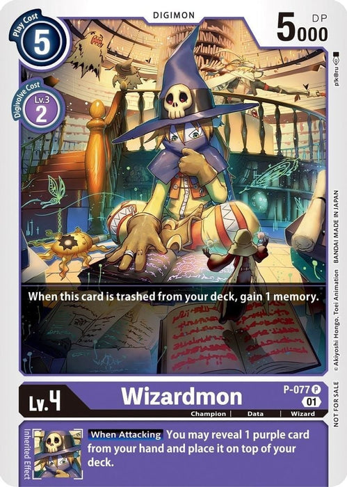 Wizardmon - P-077 (#P-077 P) (Digimon Promotion Cards) 