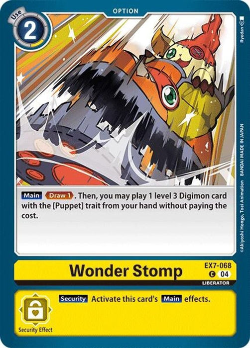 Wonder Stomp (#EX7-068 C) (Digimon LIBERATOR) Near Mint 
