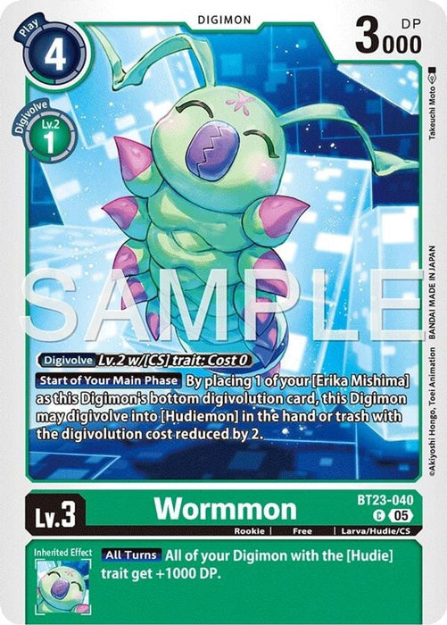 Wormmon (#BT23-040 C) (Hackers' Slumber) Near Mint 