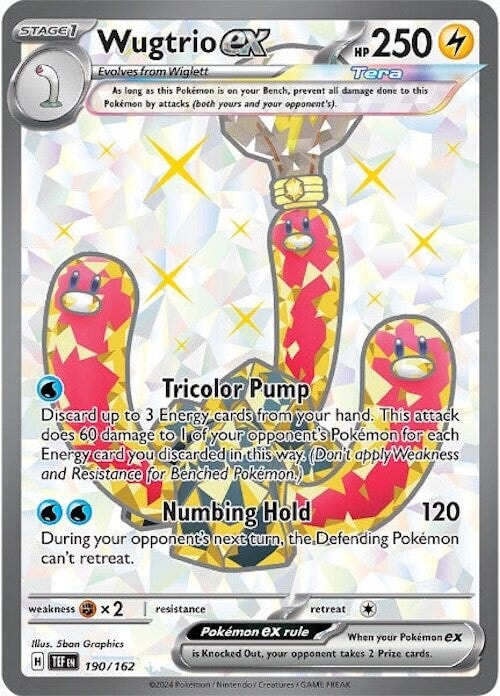 Wugtrio ex (190/162) [Scarlet & Violet: Temporal Forces] 
