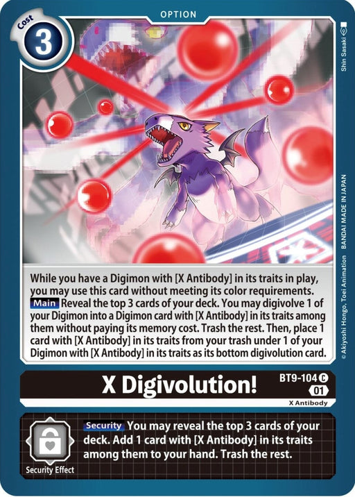 X Digivolution! (BT9-104 C) 