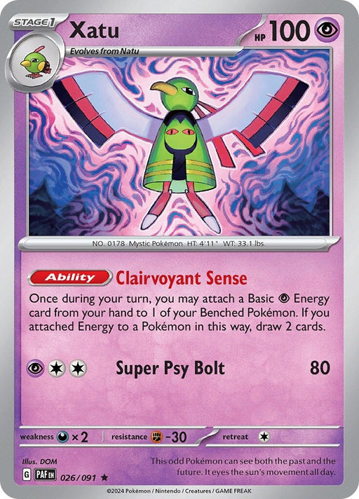 Xatu (026/091) [Scarlet & Violet: Paldean Fates] 