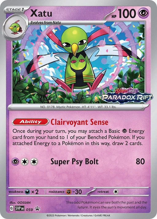 Xatu (059) [Scarlet & Violet: Black Star Promos] 