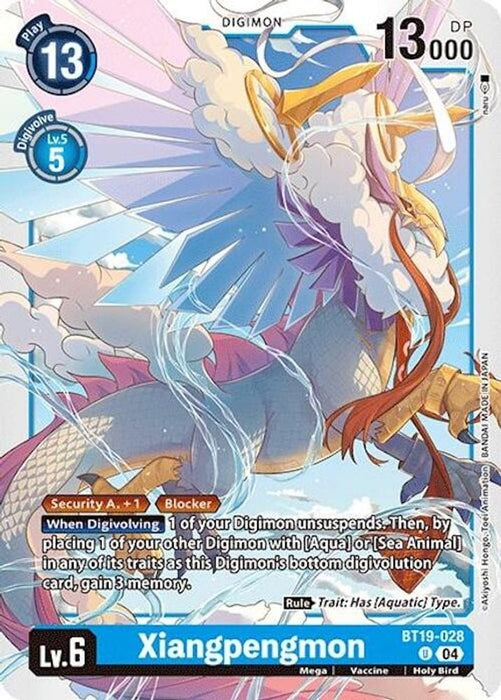 Xiangpengmon (#BT19-028 U) (Release Special Booster 2.0) Near Mint 
