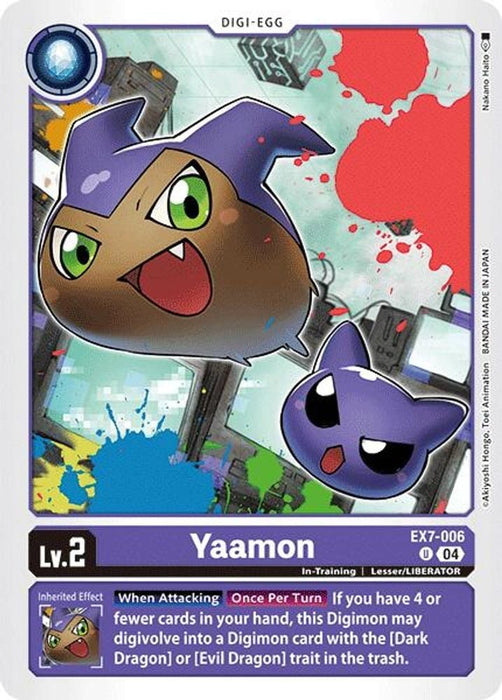 Yaamon (#EX7-006 U) (Digimon LIBERATOR) Near Mint 