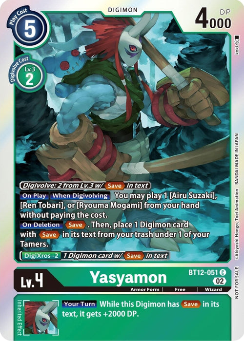 Yasyamon (Box Topper) (BT12-051 C) 