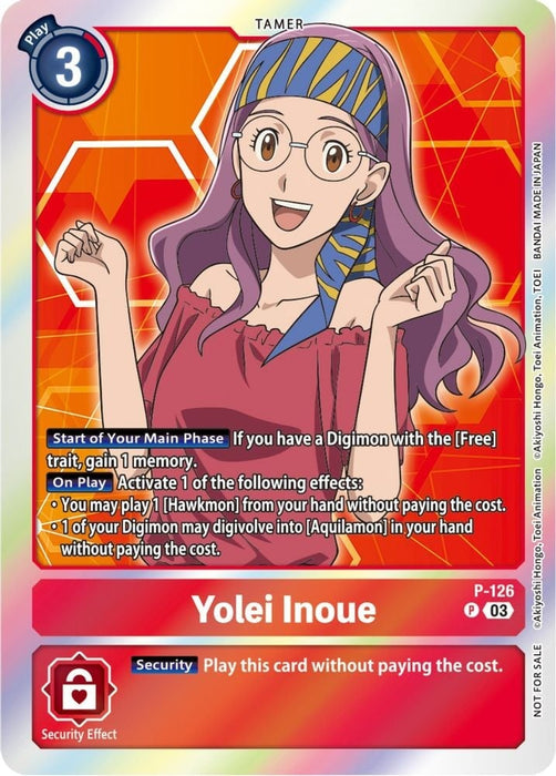 Yolei Inoue - P-126 (Tamer Party Pack -The Beginning- Ver. 2.0) (#P-126 P) (Digimon Promotion Cards) 