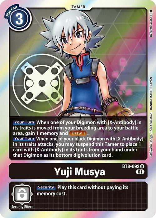 Yuji Musya (#BT8-092 R) (New Awakening) Near Mint Foil 