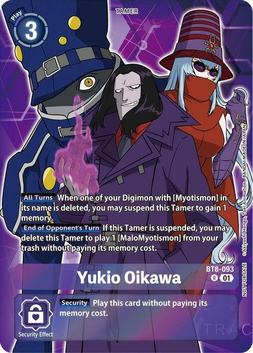 Yukio Oikawa (Tamer Party Pack -The Beginning-) (#BT8-093 R) (New Awakening) Near Mint Foil 