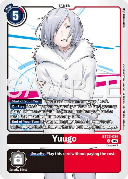Yuugo (#BT23-086 U) (Hackers' Slumber) Near Mint 