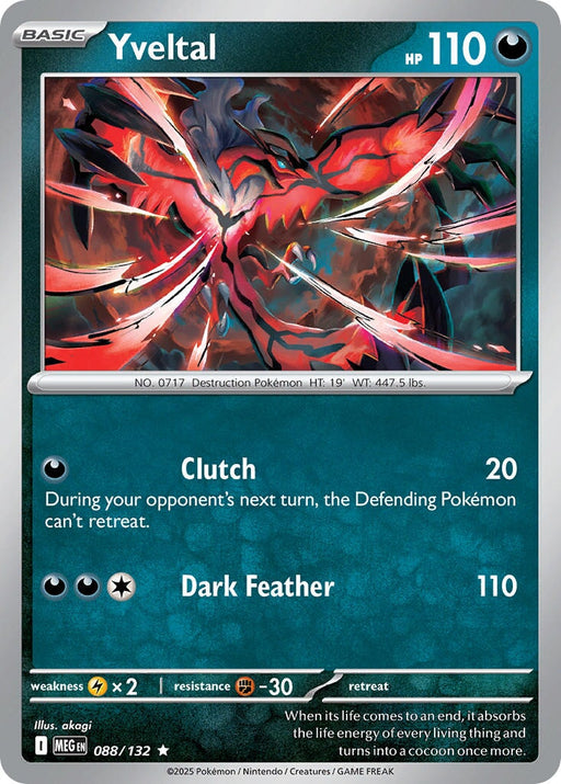 Yveltal (088/132) [Mega Evolutions: Base Set] 