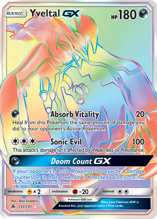 Yveltal GX (Secret) [SM - Forbidden Light] 