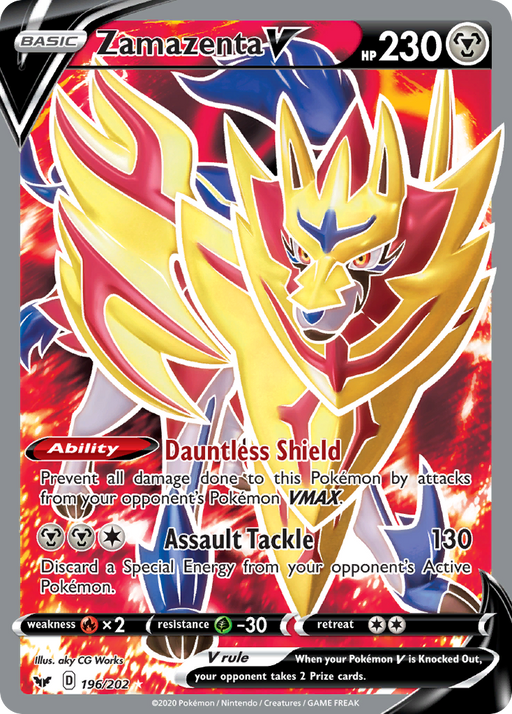 Zamazenta V (Full Art) [SWSH01: Sword & Shield Base Set] 