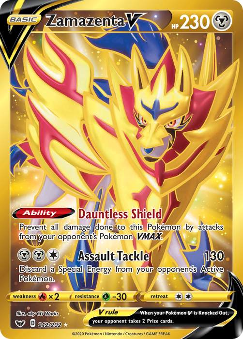 Zamazenta V (Secret) [SWSH01: Sword & Shield Base Set] 