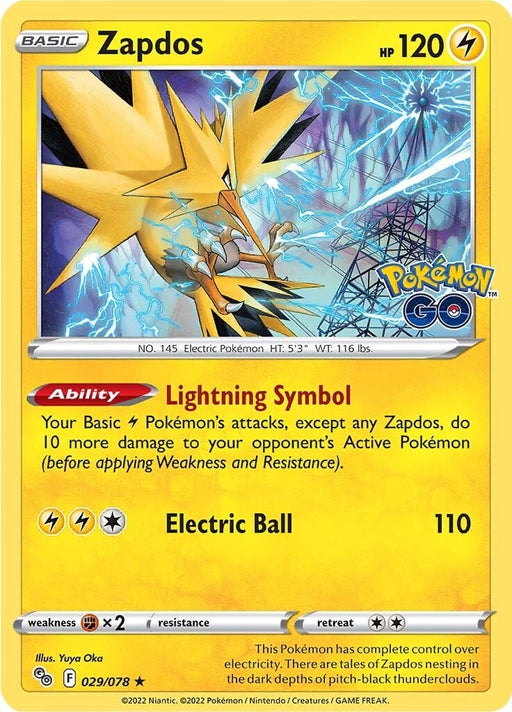 Zapdos (029/078) [Pokemon GO] 
