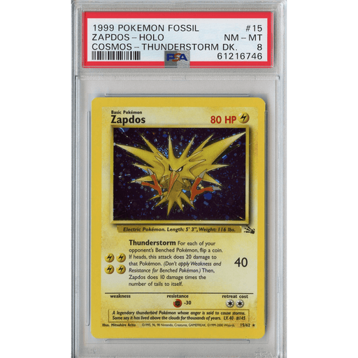 Zapdos (15/062) - Cosmos Holo - Thunderstorm Deck [PSA 8] 