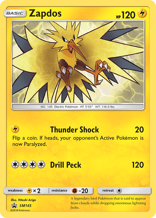 Zapdos (SM145) [Sun & Moon: Black Star Promos] 