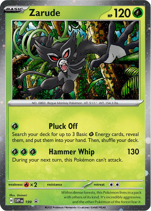 Zarude (199) (Cosmos Holo) [Scarlet & Violet: Black Star Promos] 