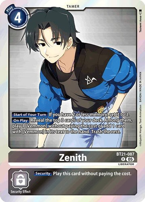 Zenith (#BT21-087 R) (World Convergence) Near Mint Foil 