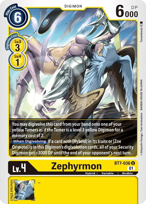 Zephyrmon (BT7-036 U) 