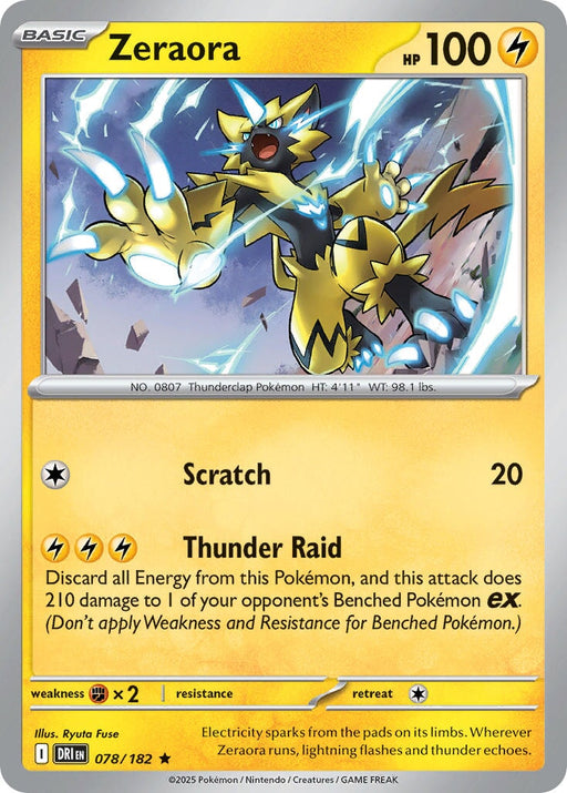 Zeraora (078/182) [Scarlet & Violet: Destined Rivals] 