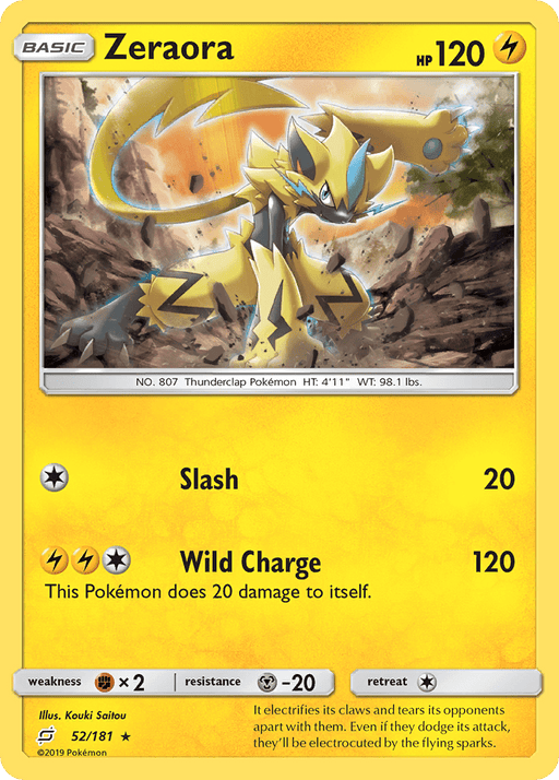 Zeraora (52/181) [Sun & Moon: Team Up] 