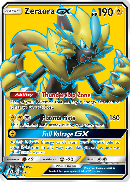 Zeraora GX (Full Art) [SM - Lost Thunder] 