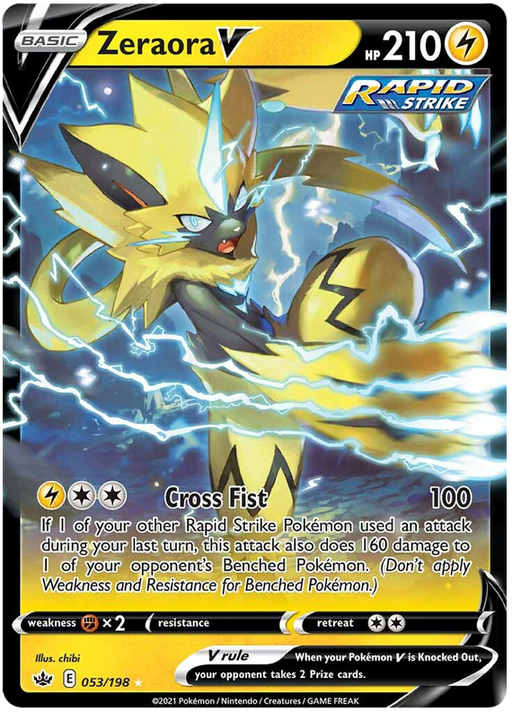Zeraora V (053/198) [Sword & Shield: Chilling Reign] 