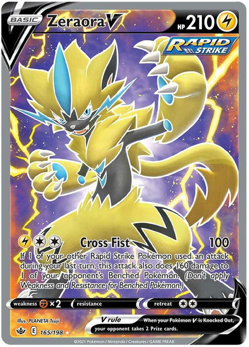 Zeraora V (165/198) [Sword & Shield: Chilling Reign] 