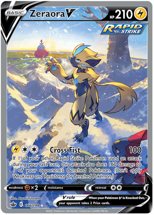 Zeraora V (166/198) [Sword & Shield: Chilling Reign] 