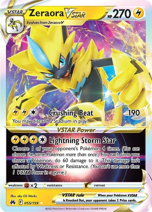 Zeraora VSTAR (055/159) [Crown Zenith] 