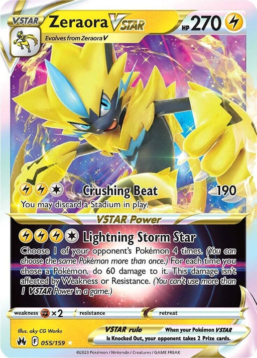 Zeraora VSTAR (055/159) [Crown Zenith] 