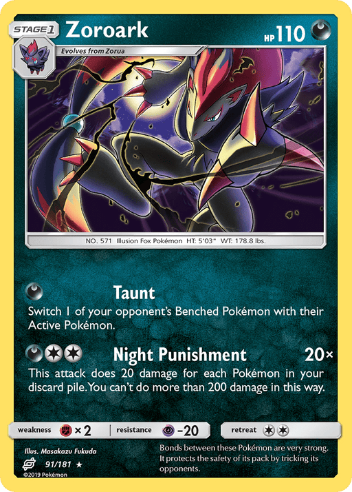 Zoroark (91/181) [Sun & Moon: Team Up] 